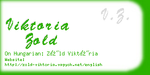 viktoria zold business card